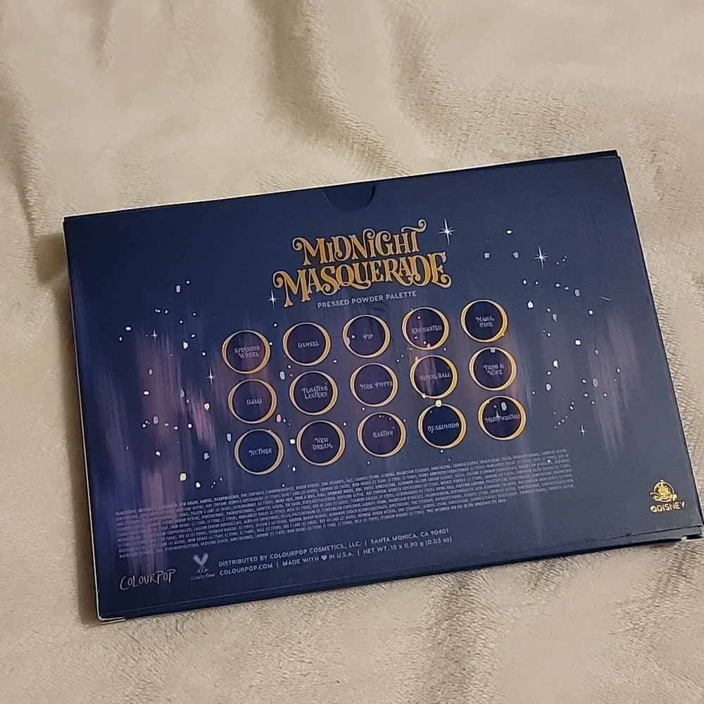 Colourpop x Disney Princess Midnight Masquerade Eyeshadow Palette - New - Picture 10 of 12